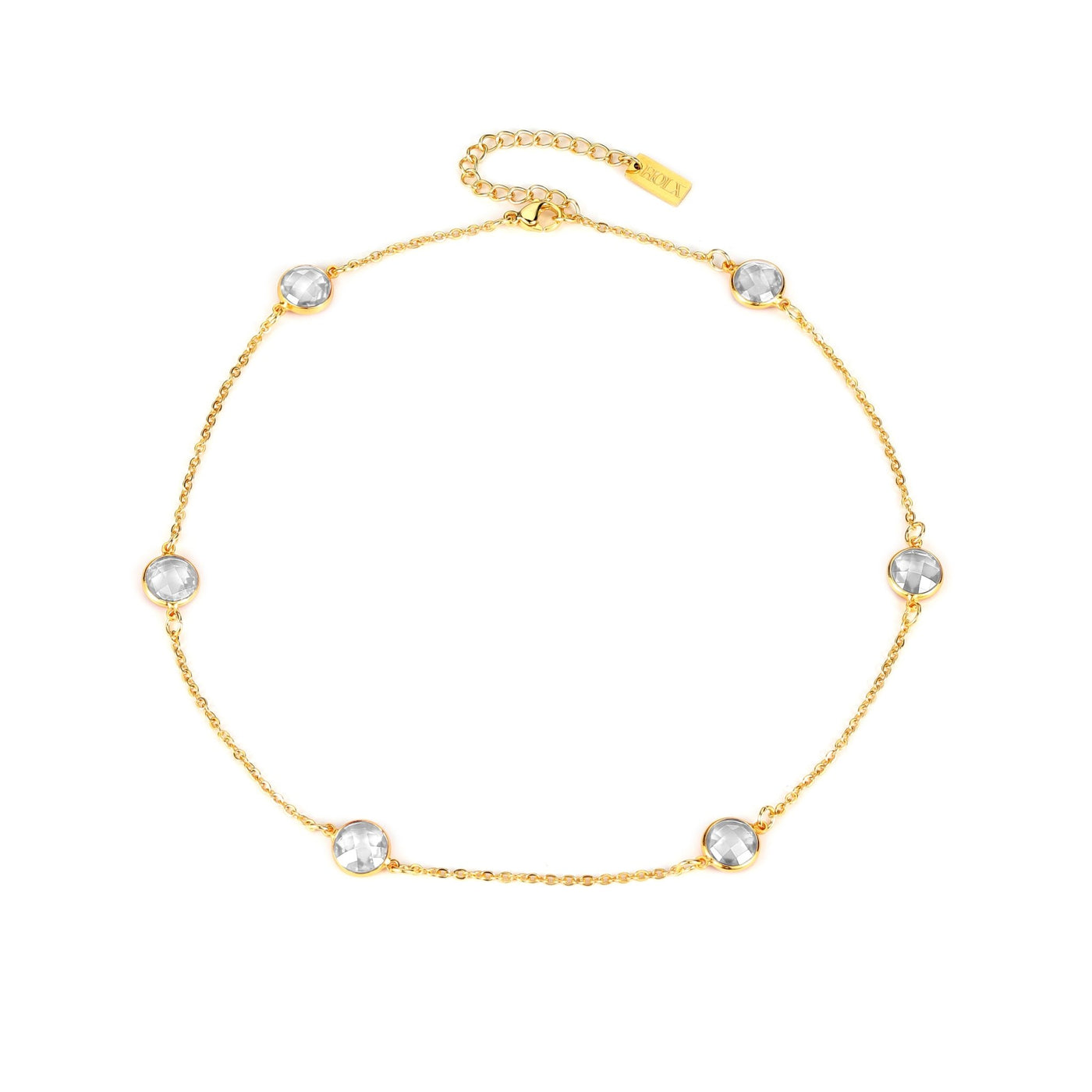 Love Bubble - Gemstone Necklace - HouseofLx-18K Yellow Gold