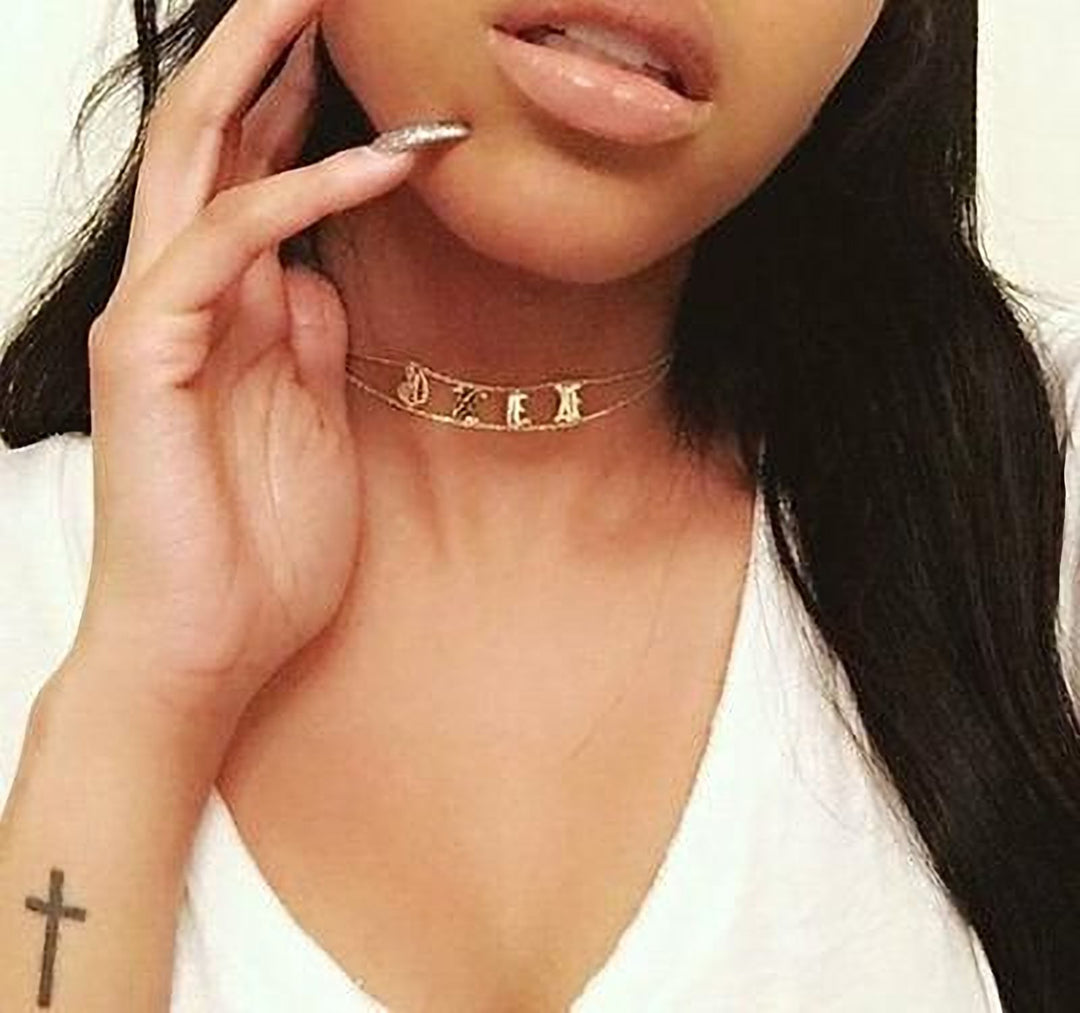 Supreme - Custom Double Chain Choker - HouseofLx18K Yellow Gold