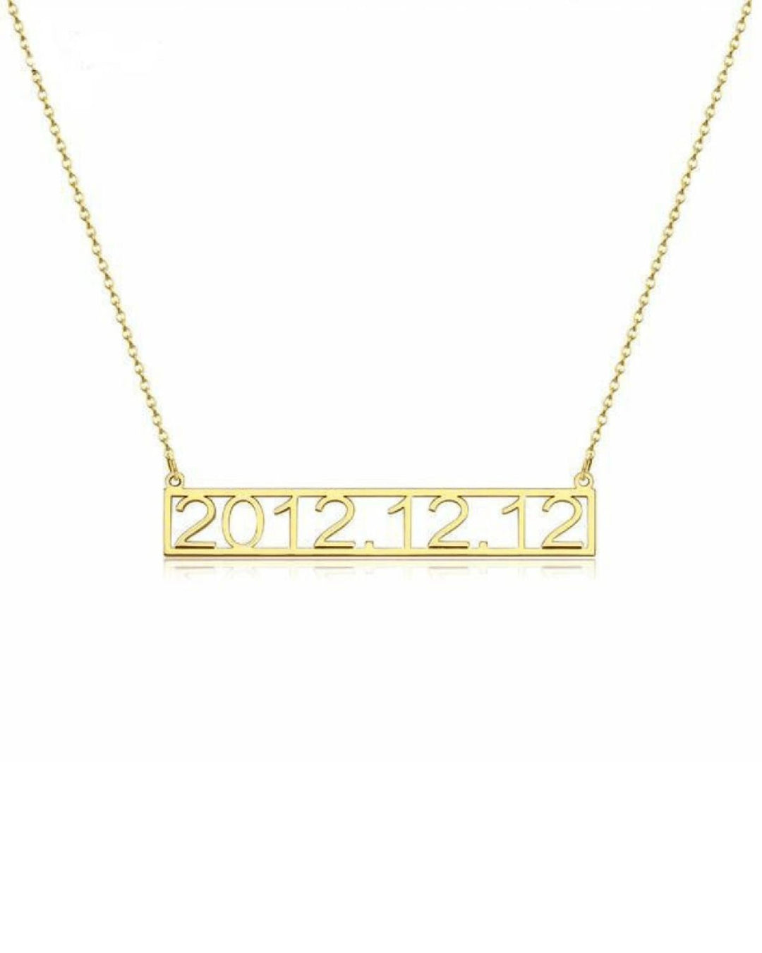 Mod - Custom Date Necklace - HouseofLx - 18K Yellow Gold