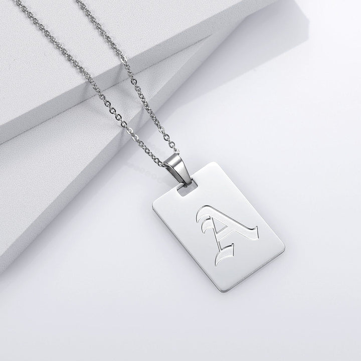 Hypebeast - Custom Initial Tag Necklace - HouseofLx18K Rose Gold - 45cm length