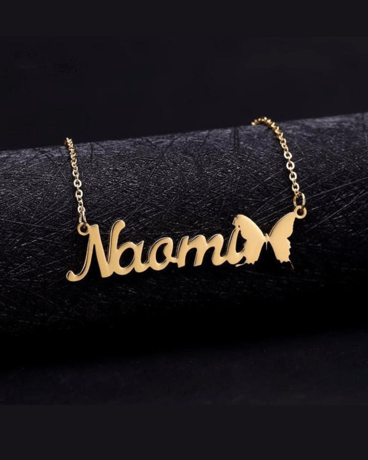 Wanderlust - Custom Butterfly Necklace - HouseofLx - 18K Yellow Gold