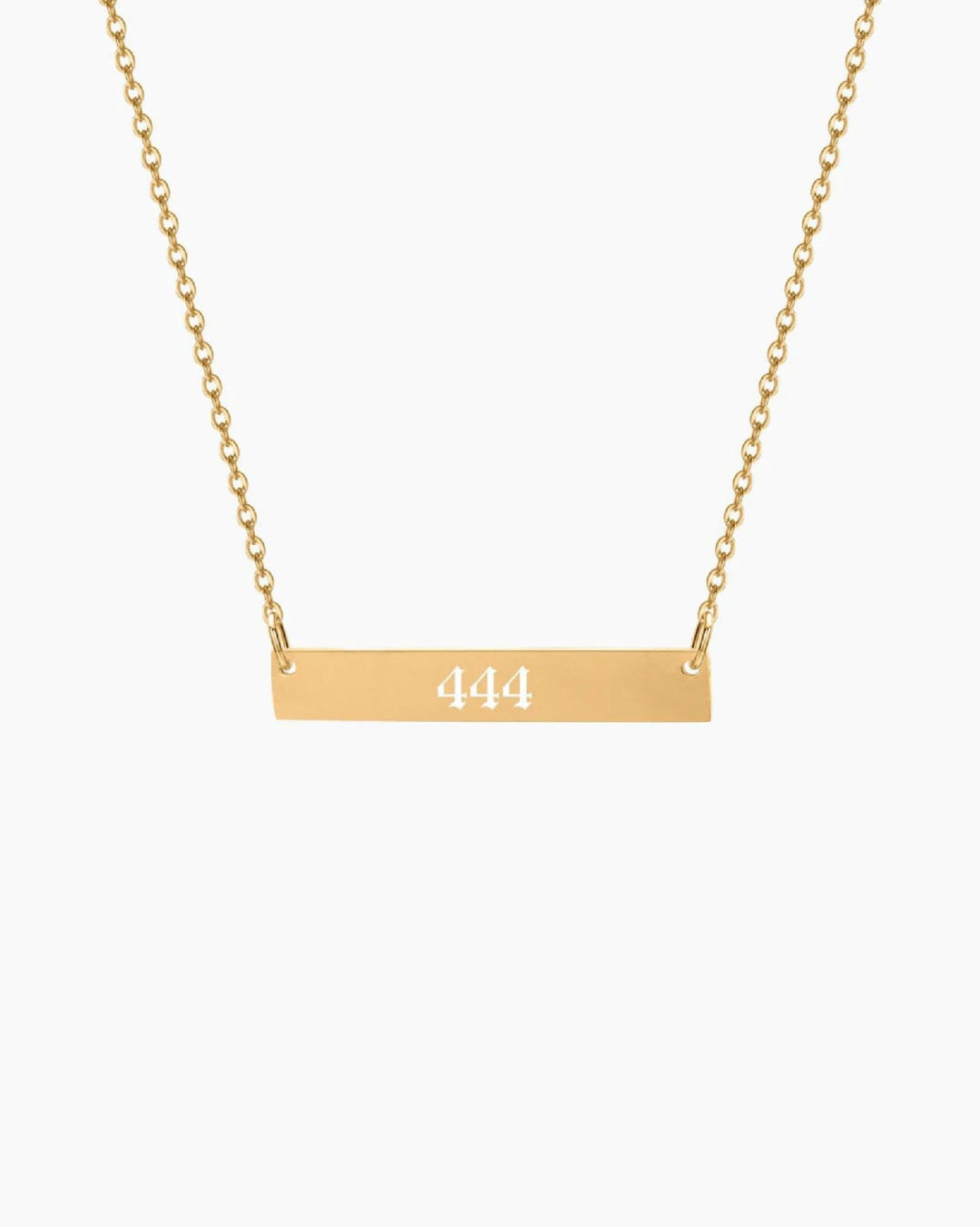 Supreme Angel Numbers - Custom Engraved Necklace - HouseofLx - 18K Yellow Gold