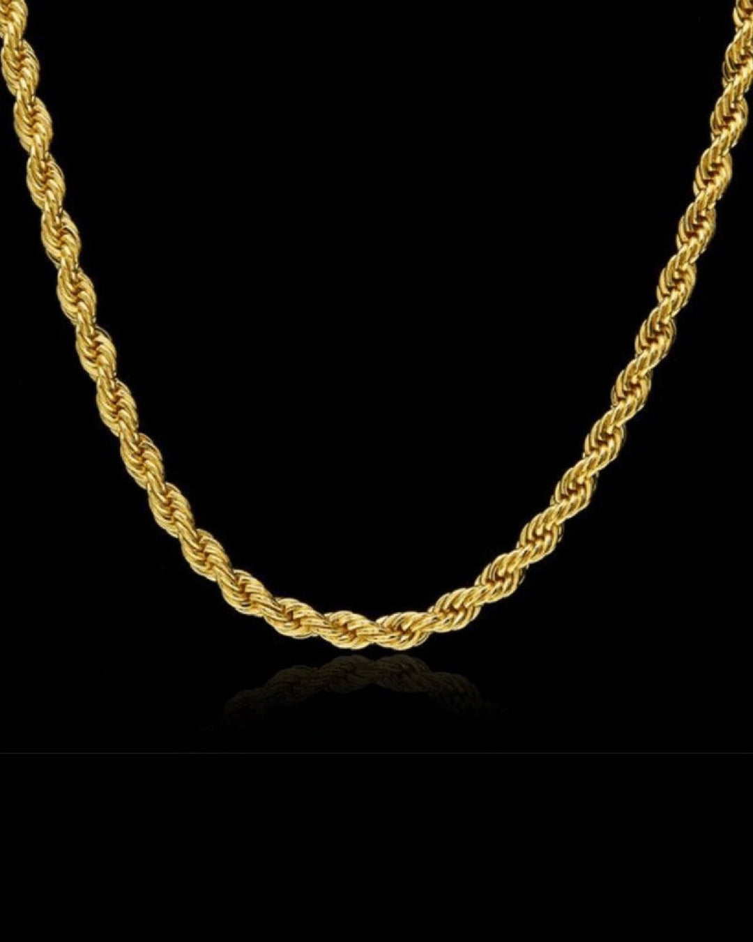Hold On - Rope Chain Necklace - HouseofLx - 18K Yellow Gold
