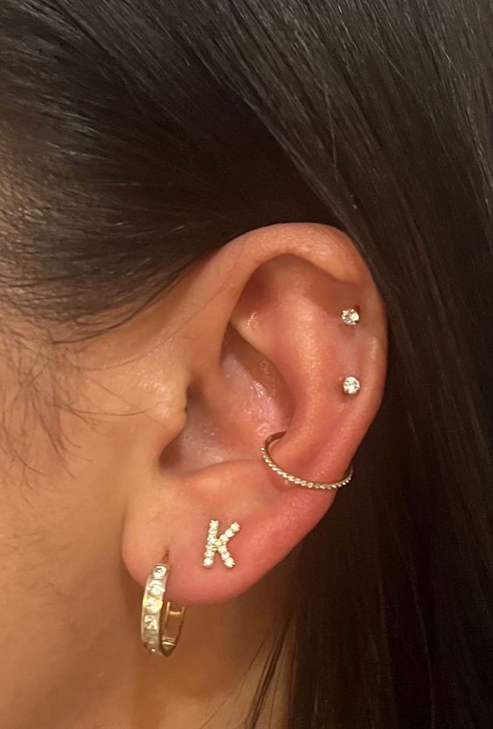 Main Character - Custom Stud Earrings - HouseofLx-18K Yellow Gold