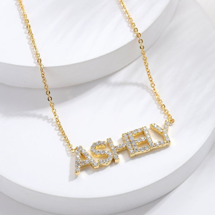 ROYAL - CZ DIAMOND CUSTOM NECKLACE - HouseofLx-18K Rose Gold