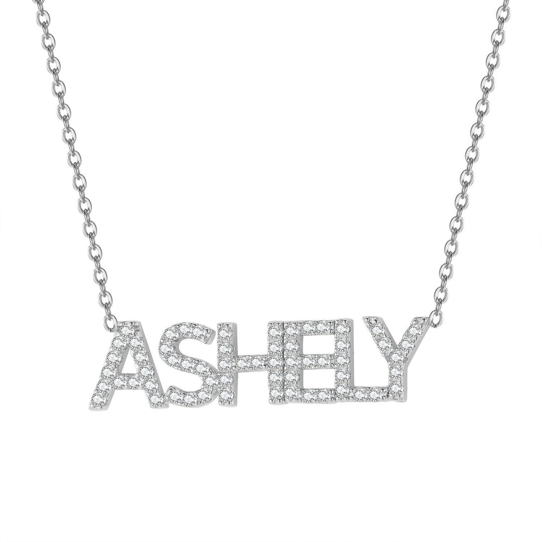 ROYAL - CZ DIAMOND CUSTOM NECKLACE - HouseofLx-18K Yellow Gold