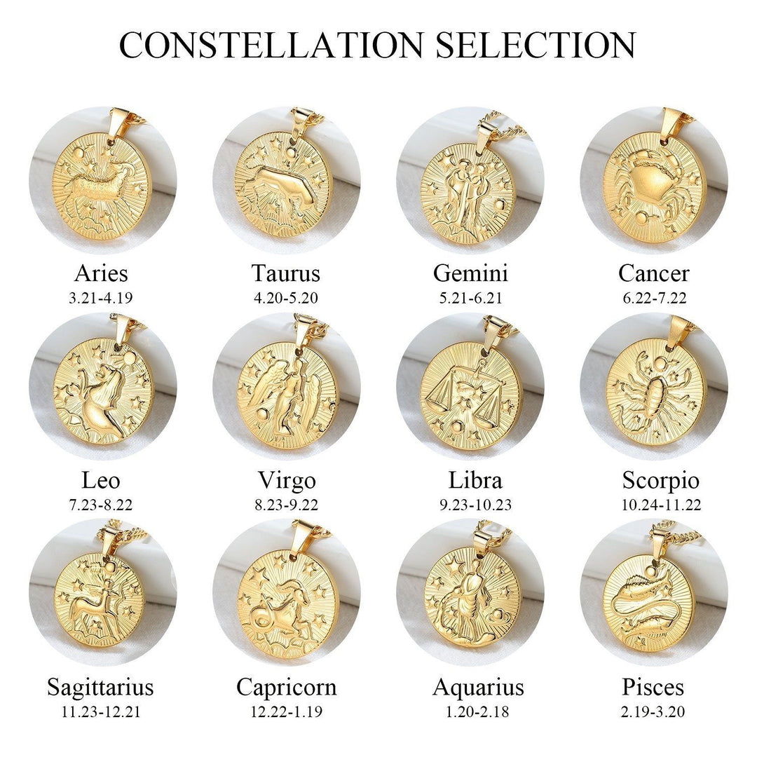 My Zodiac - Star Sign Necklace - HouseofLx-18K Yellow Gold