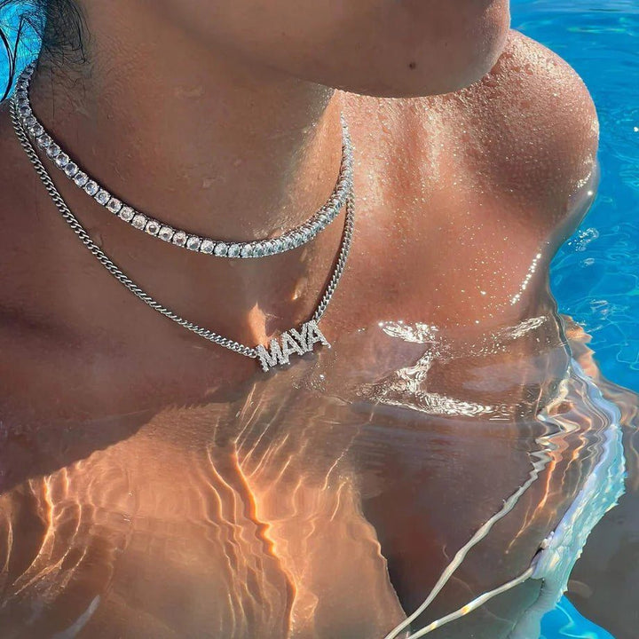 Royal - Iced Out Custom Necklace - HouseofLx - 18K Yellow Gold