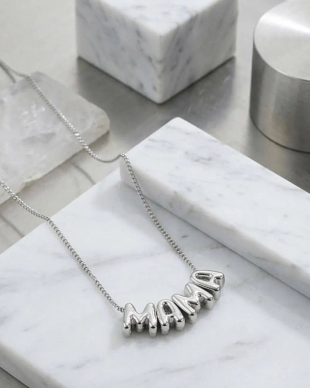 Celebration - Helium Slider Charms Custom Necklace - HOUSE OF LX - 18K Rose Gold