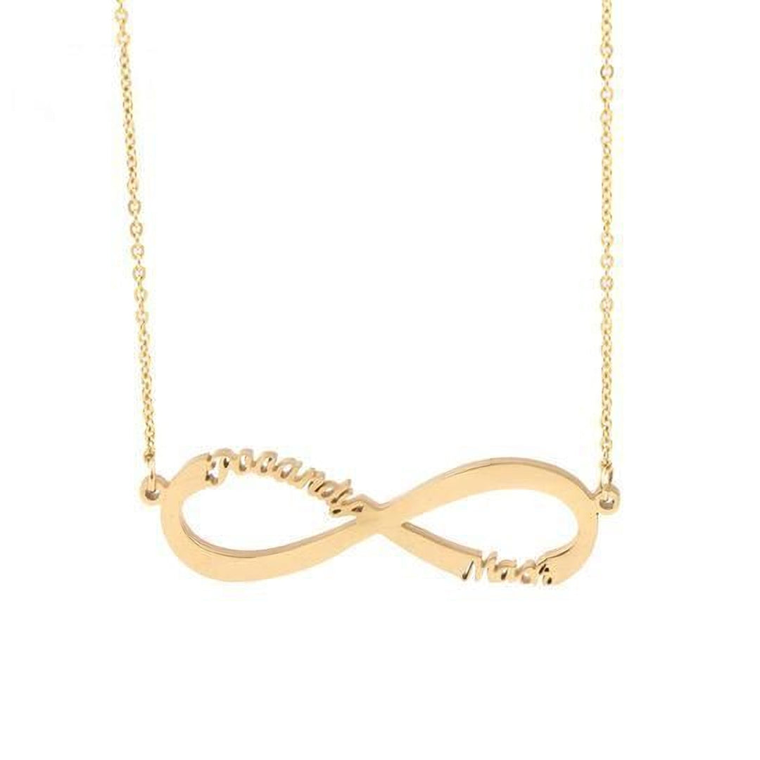 Infinity - Custom Name Necklace - HouseofLx18K Yellow Gold