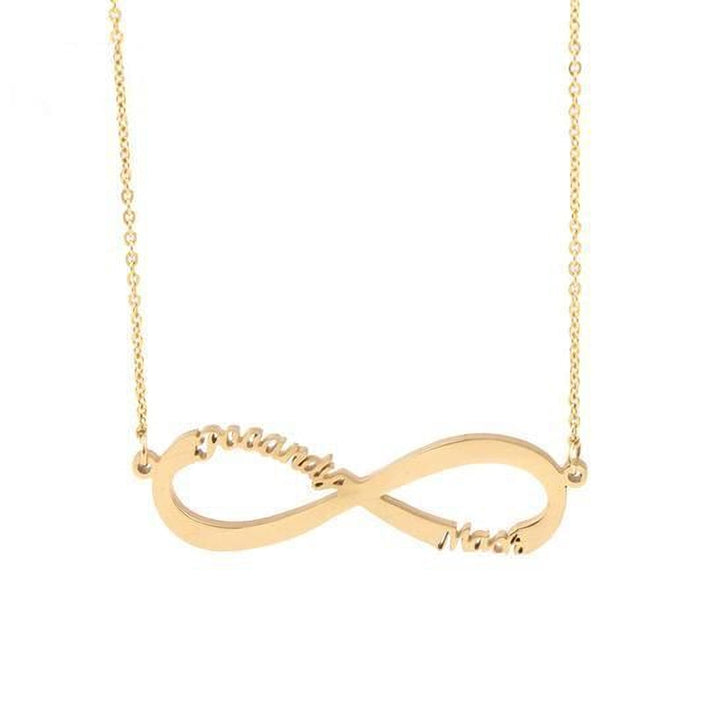 Infinity - Custom Name Necklace - HouseofLx18K Yellow Gold