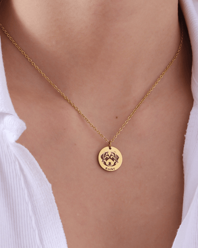 Adorable - Pet Face Necklace - HouseofLx - 18K Yellow Gold