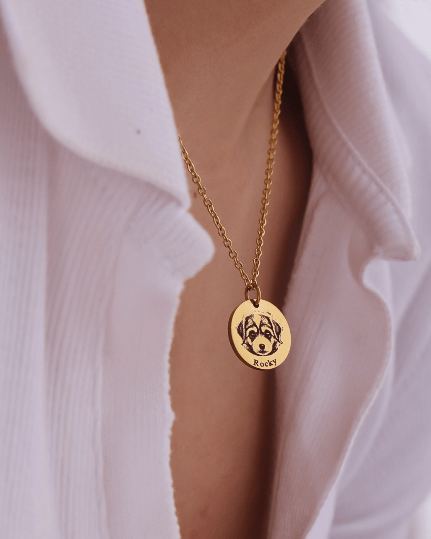 Adorable - Pet Face Necklace - HouseofLx - 18K Yellow Gold