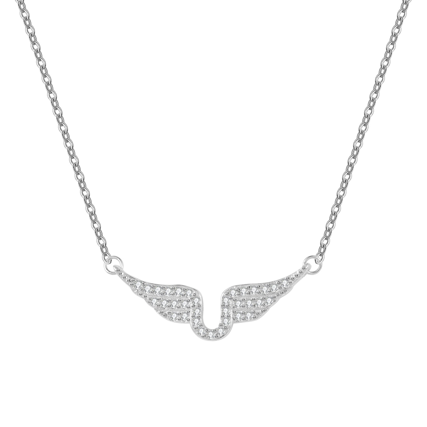 ANGEL OF PROTECTION NECKLACE - HouseofLx-18K White Gold