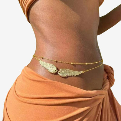 Angel Wings - Belly Chain Set - HouseofLx - Gold