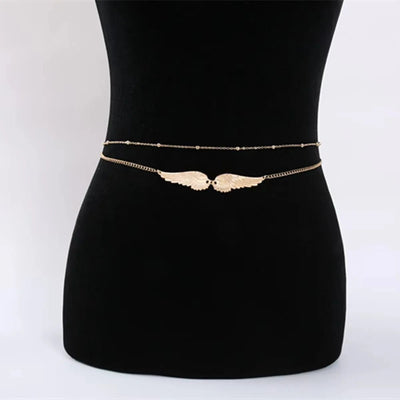 Angel Wings - Belly Chain Set - HouseofLx - Silver