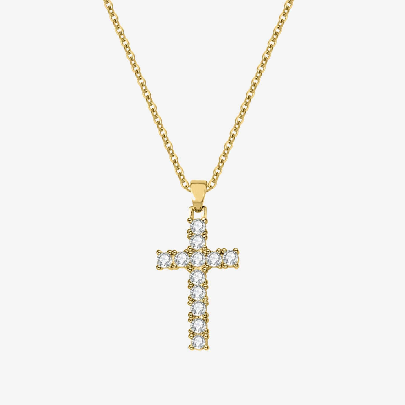 BEAUTIFUL CROSS NECKLACE - HouseofLx - 18K Yellow Gold