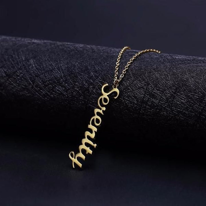 Original - Custom Vertical Necklace - HouseofLx18K Yellow Gold