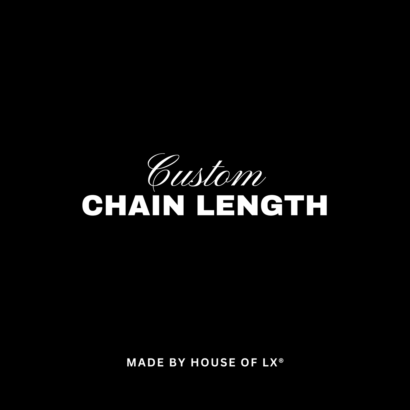 Custom Extra Chain Length - HouseofLx - 5CM EXTENSION CHAIN