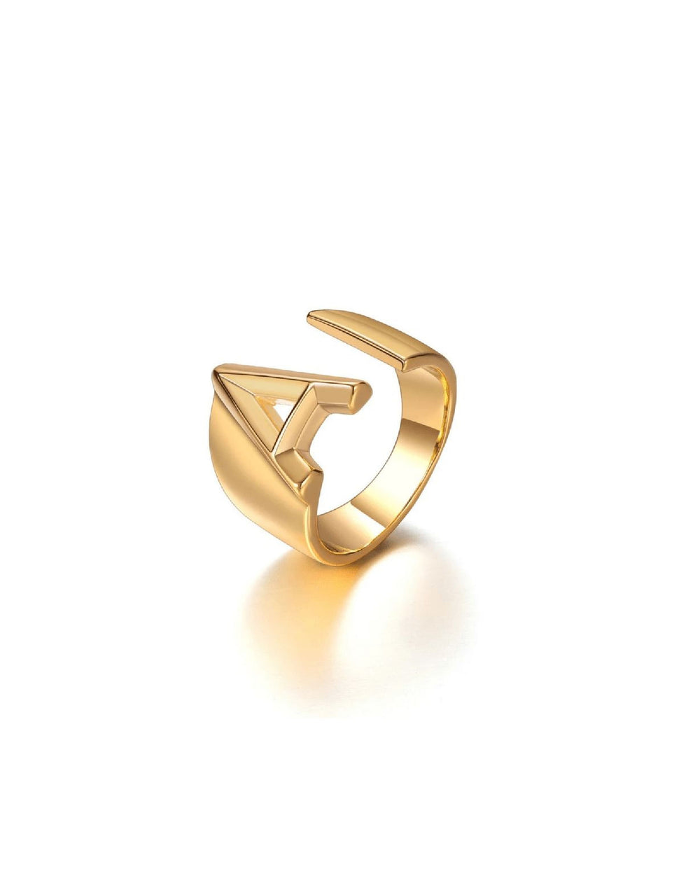 Grand - Custom Initial Ring - HouseofLx - 18K Yellow Gold