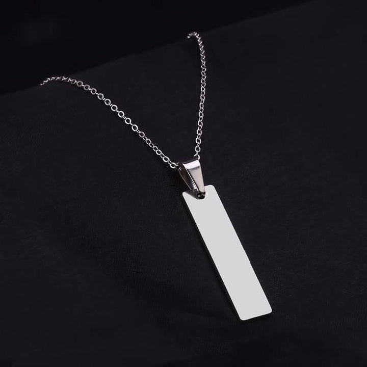Minimalist - Custom Engraved Tag Necklace - HouseofLx18K Yellow Gold