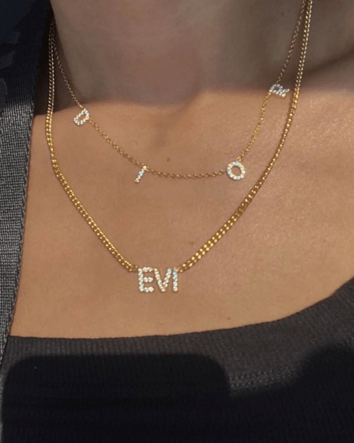 Royal Halo - Iced Out Custom Necklace - HouseofLx - 18K Yellow Gold