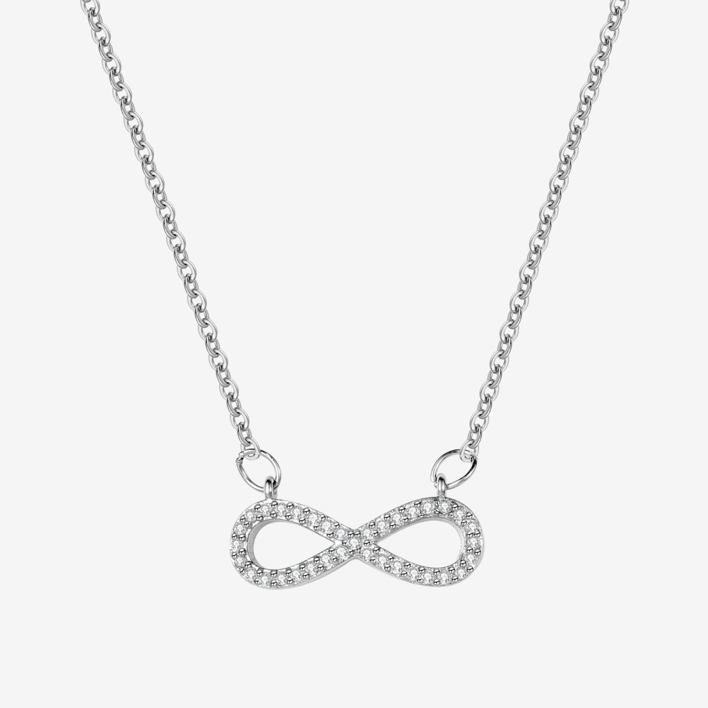 DIAMOND INFINITY NECKLACE - HouseofLx - 18K White Gold