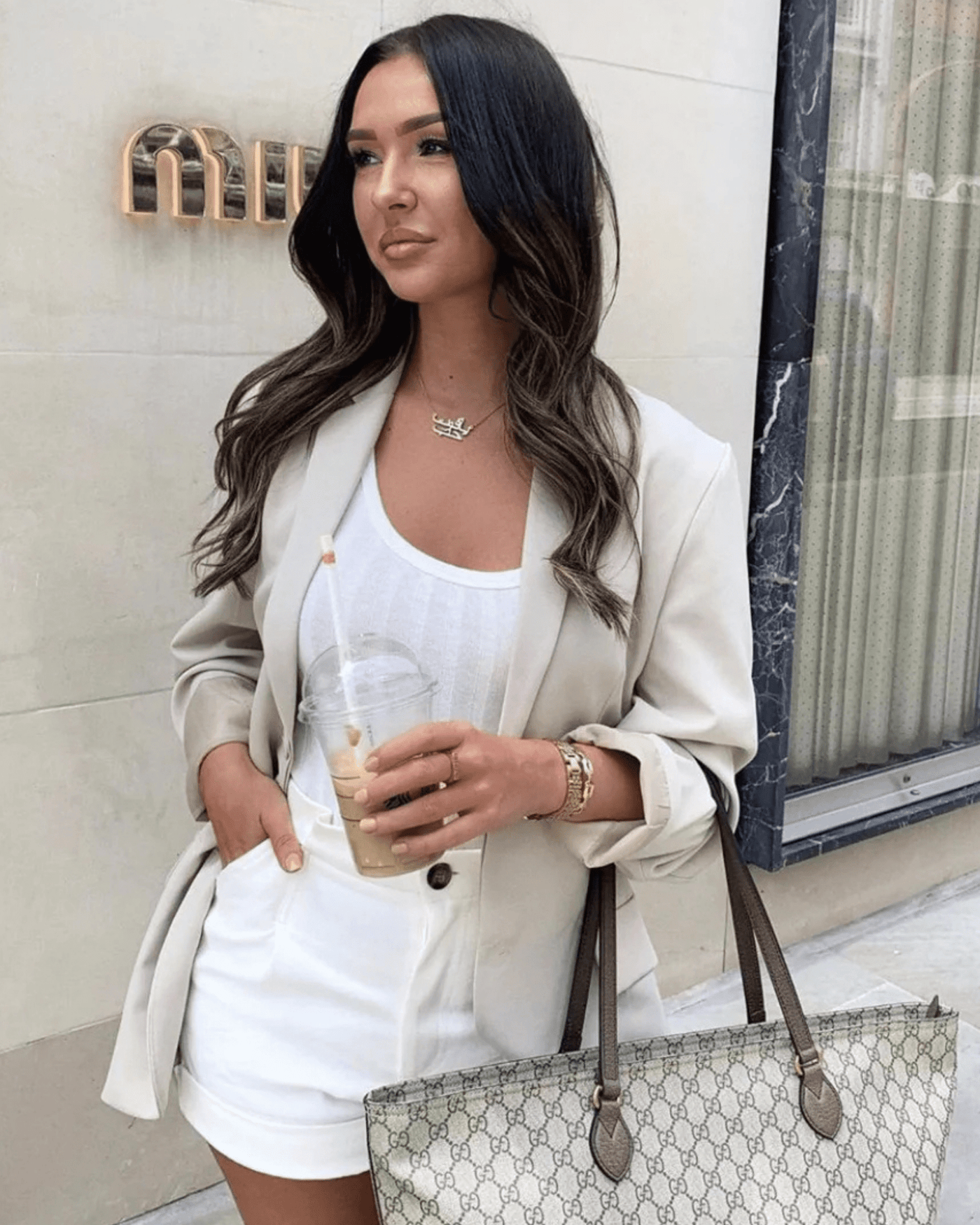 Double Arabic - Custom Name Necklace - HouseofLx - 18K Yellow Gold