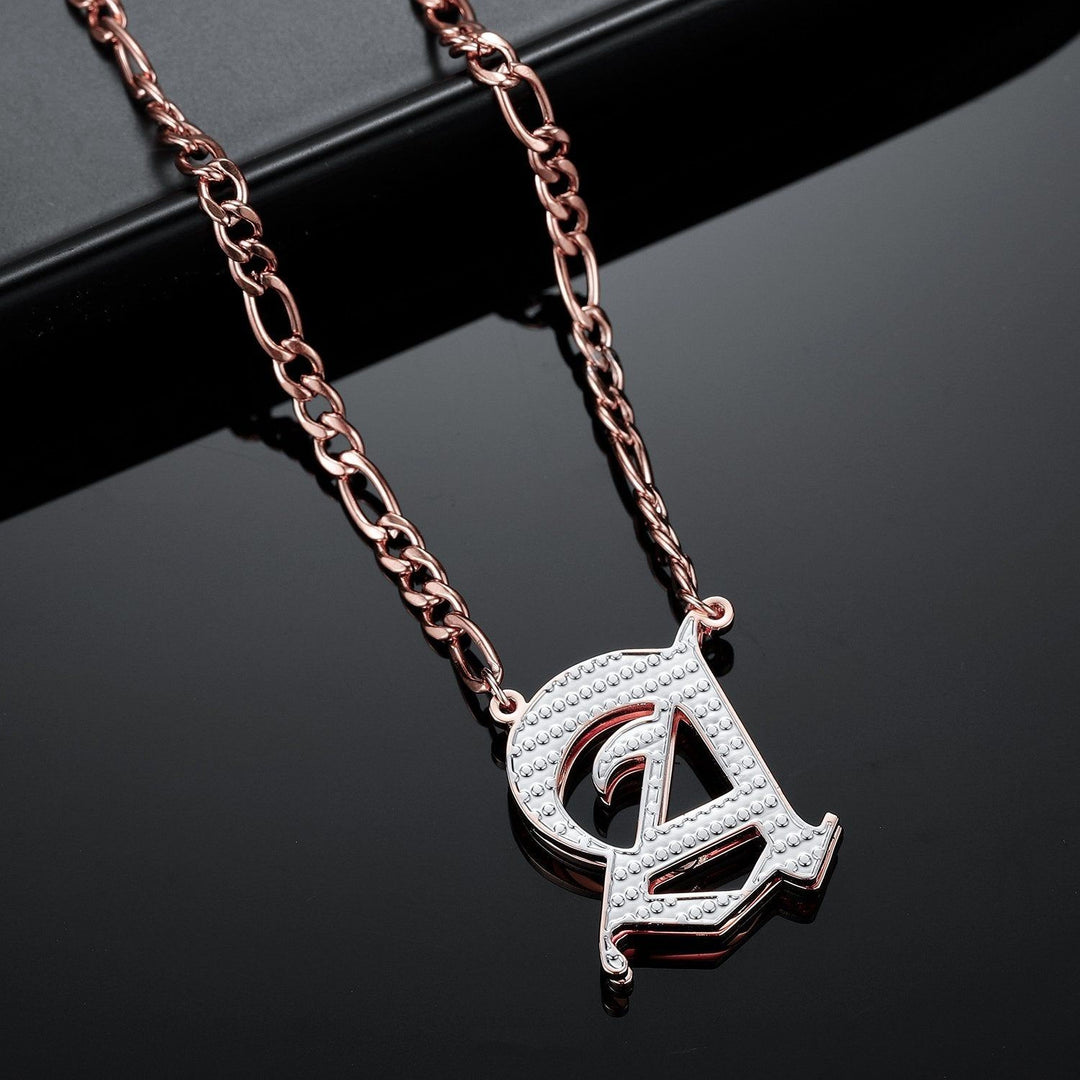 Extreme Supreme - Custom Initial Necklace - HouseofLx-18K Rose Gold