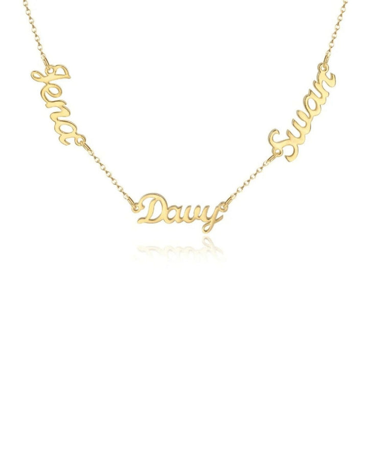 Rebel Multi - Custom Necklace - HouseofLx - 18k Yellow Gold