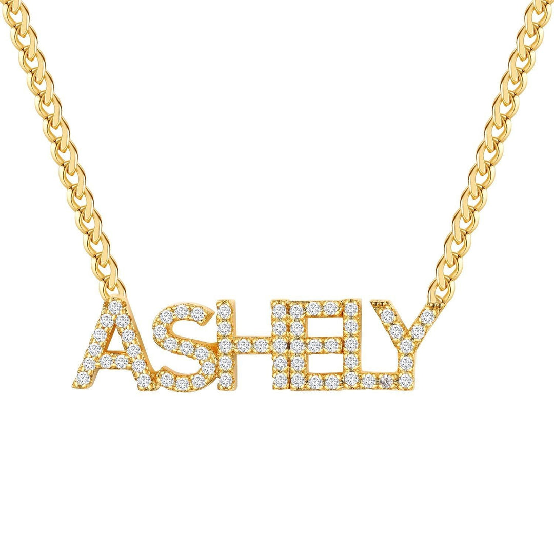 Royal - Iced Out Custom Necklace - HouseofLx18K Yellow Gold