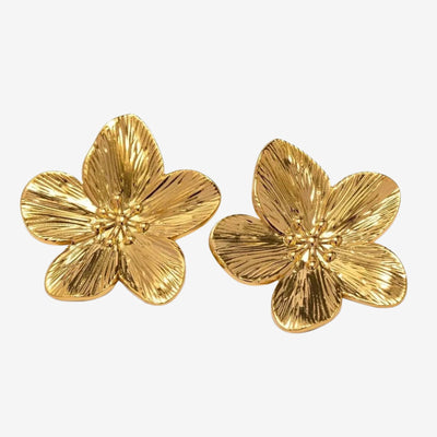 Fantasy - Flower Earrings - HouseofLx - Gold