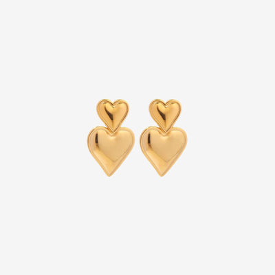 FYP Love - Heart Earrings - HouseofLx - Gold