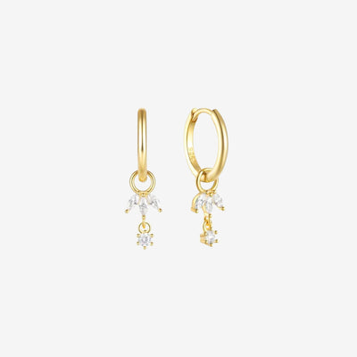 Love Affair - Removable Charm Earrings - HouseofLx - 18K Yellow Gold