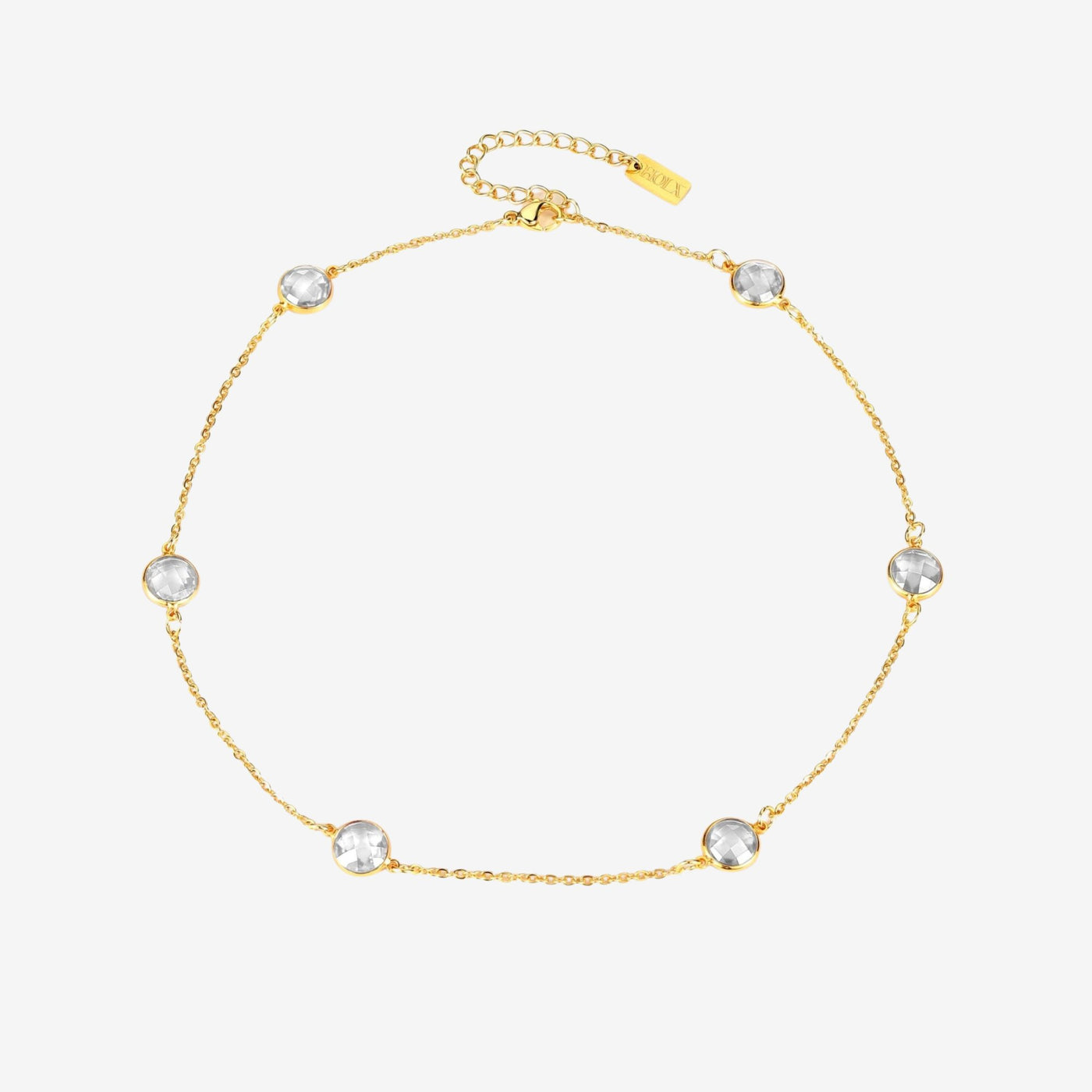 Love Bubble - Birthstone Choker Necklace - HouseofLx - 18K Yellow Gold