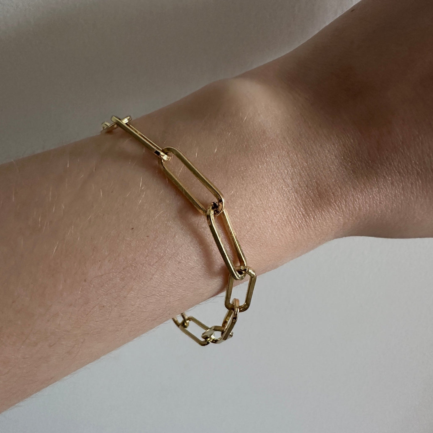 Luxe - Paperclip Chain Bracelet - HouseofLx - 18K Yellow Gold