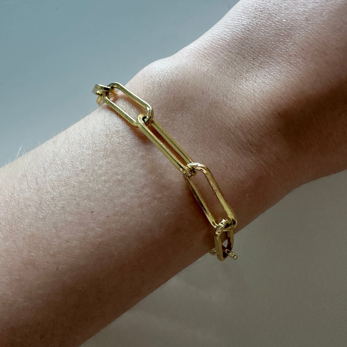 Luxe - Paperclip Chain Bracelet - HouseofLx - 18K Yellow Gold