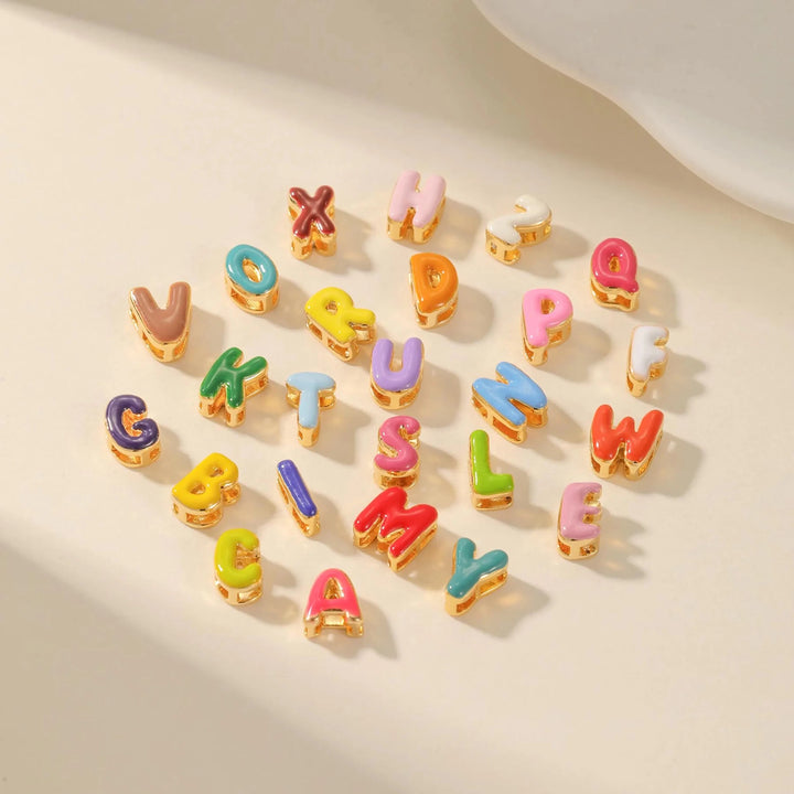 Rainbow Candy - Enamel Custom Necklace - HOUSE OF LX - 18K Yellow Gold