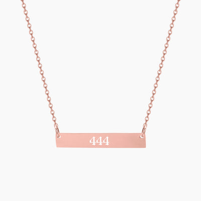 Supreme Angel Numbers - Custom Engraved Necklace - HouseofLx - 18K Rose Gold