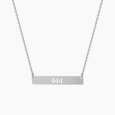 Supreme Angel Numbers - Custom Engraved Necklace - HouseofLx - 18K White Gold