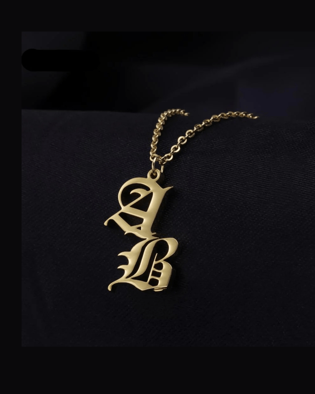 Supreme - Double Letter Custom Necklace - HouseofLx - 18K Yellow Gold