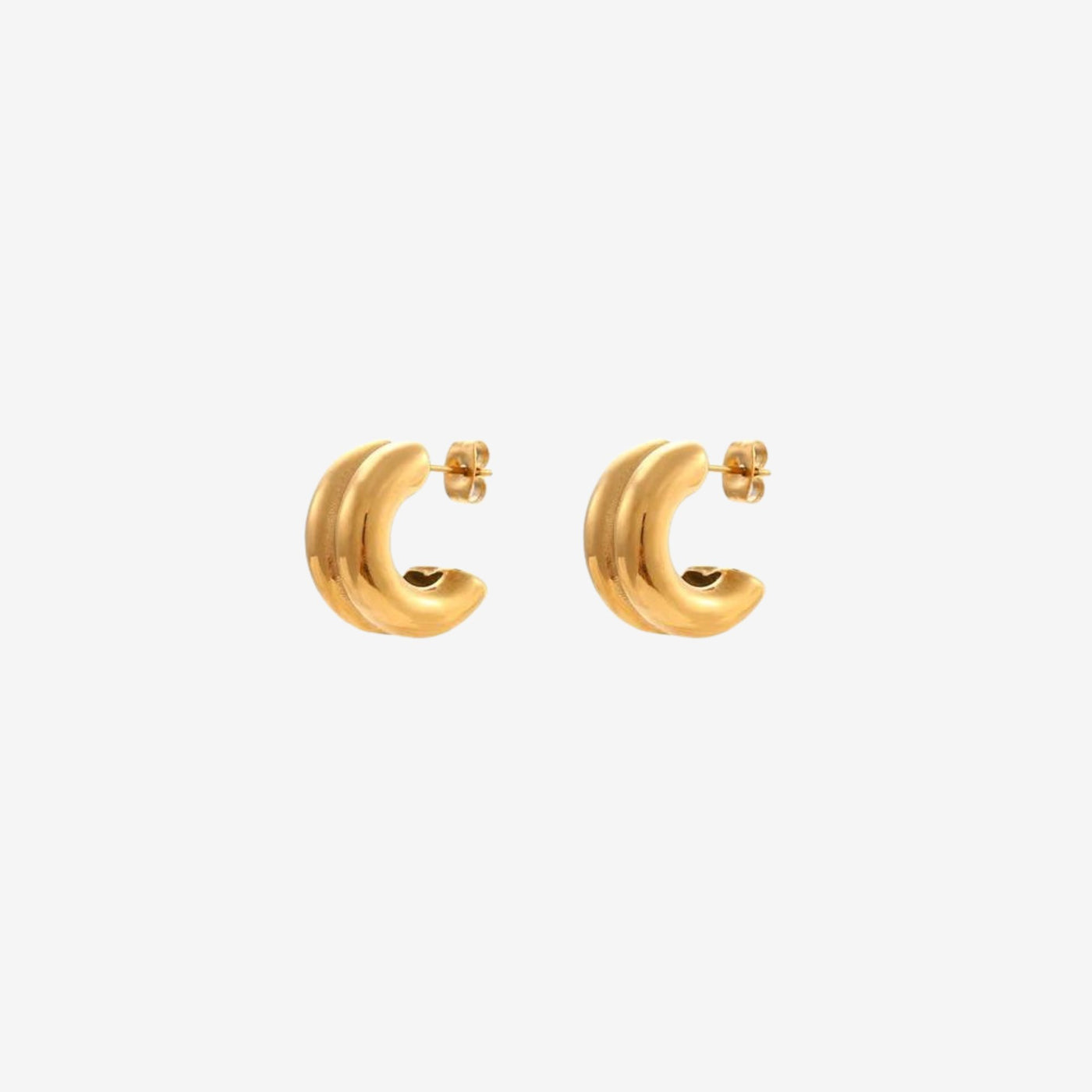 Synergy - Hoop Earrings - HouseofLx - Gold