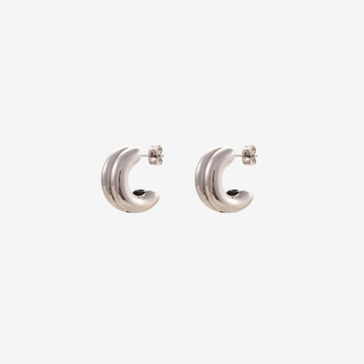 Synergy - Hoop Earrings - HouseofLx - Silver