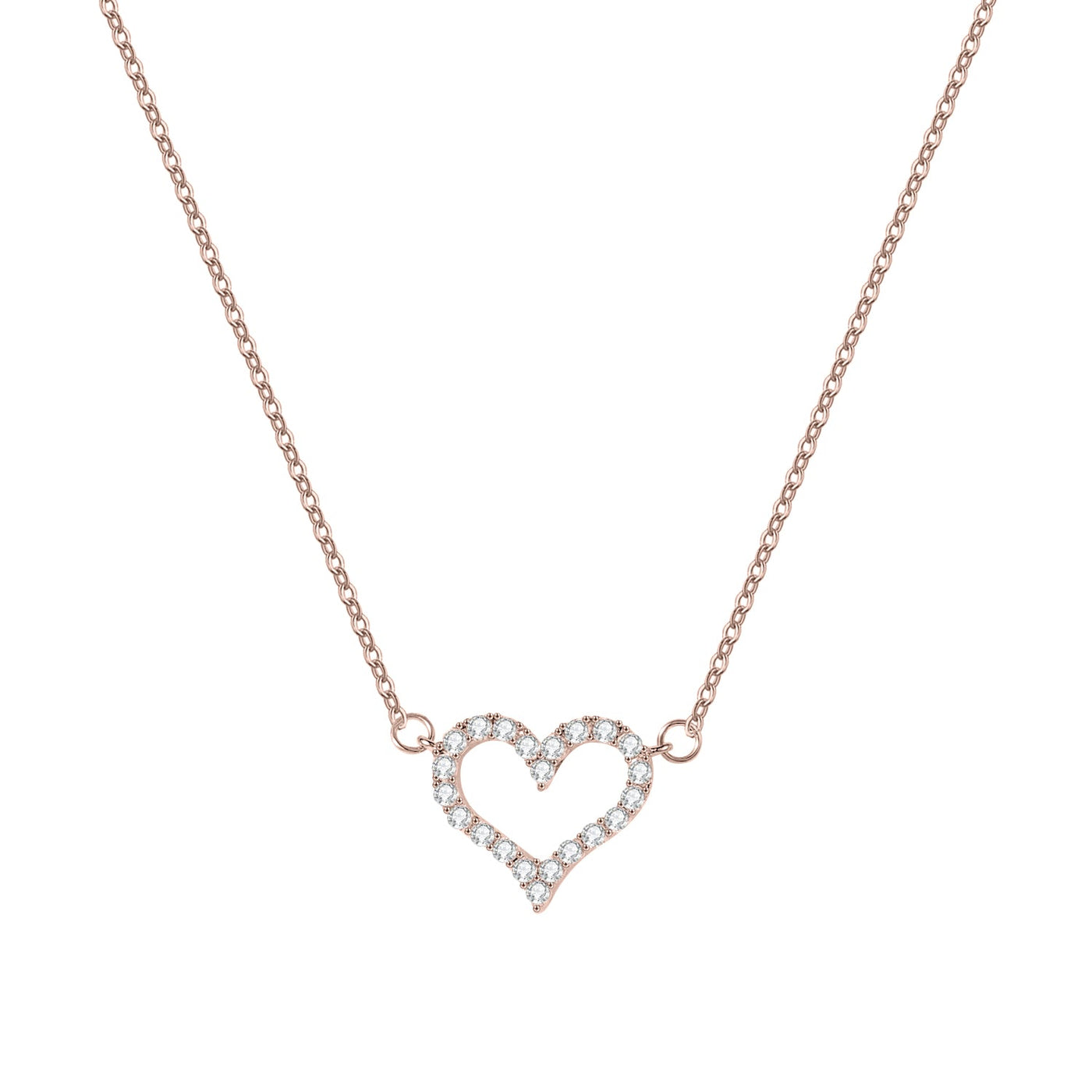 Gift for Friend - Love Heart Necklace - HouseofLx-18K Yellow Gold