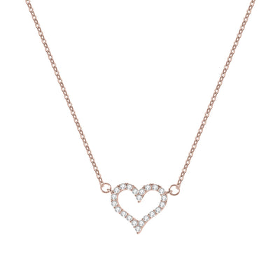 Gift for Sassy Sister - Love Heart Necklace - HouseofLx-18K Yellow Gold