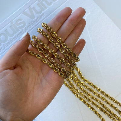 Hold On - Rope Chain Necklace - HouseofLx18K Yellow Gold