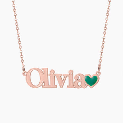 I just want a Rollie - Custom Heart Necklace - HouseofLx-18K Rose Gold