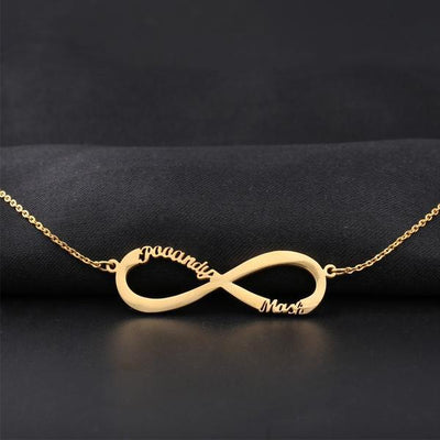 Infinity - Custom Name Necklace - HouseofLx18K Yellow Gold