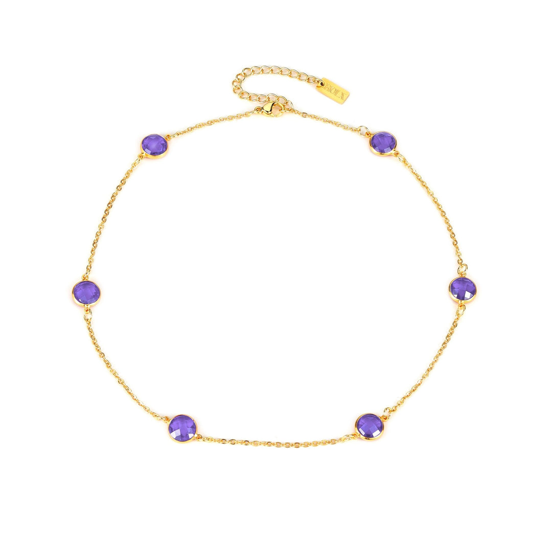 Love Bubble - Gemstone Necklace - HouseofLx-18K Yellow Gold