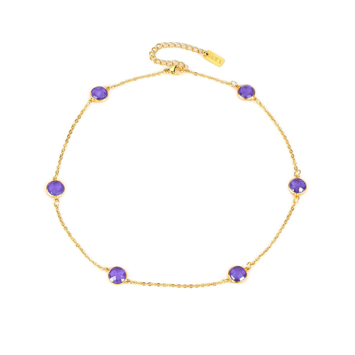 Love Bubble - Gemstone Necklace - HouseofLx-18K Yellow Gold